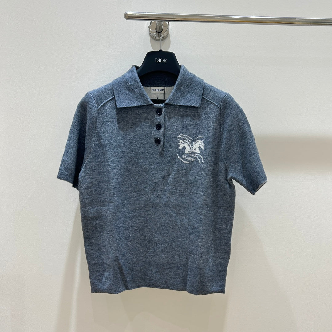 War horse jacquard Polo short sleeves