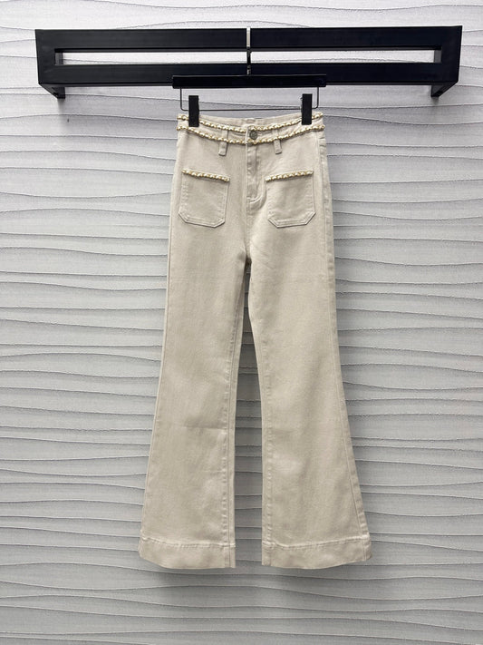 Heavy Duty Chain Denim Trousers