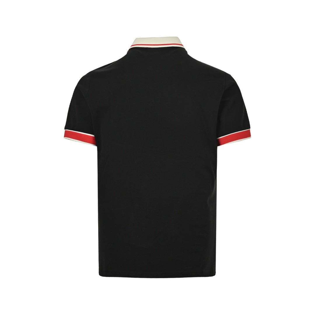 Running Man embroidered short sleeves