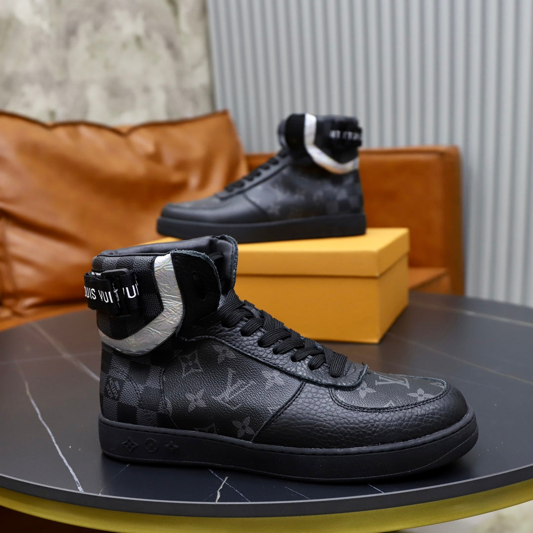 Winter new Italian imported cow leather upper sheepskin lined sneakers