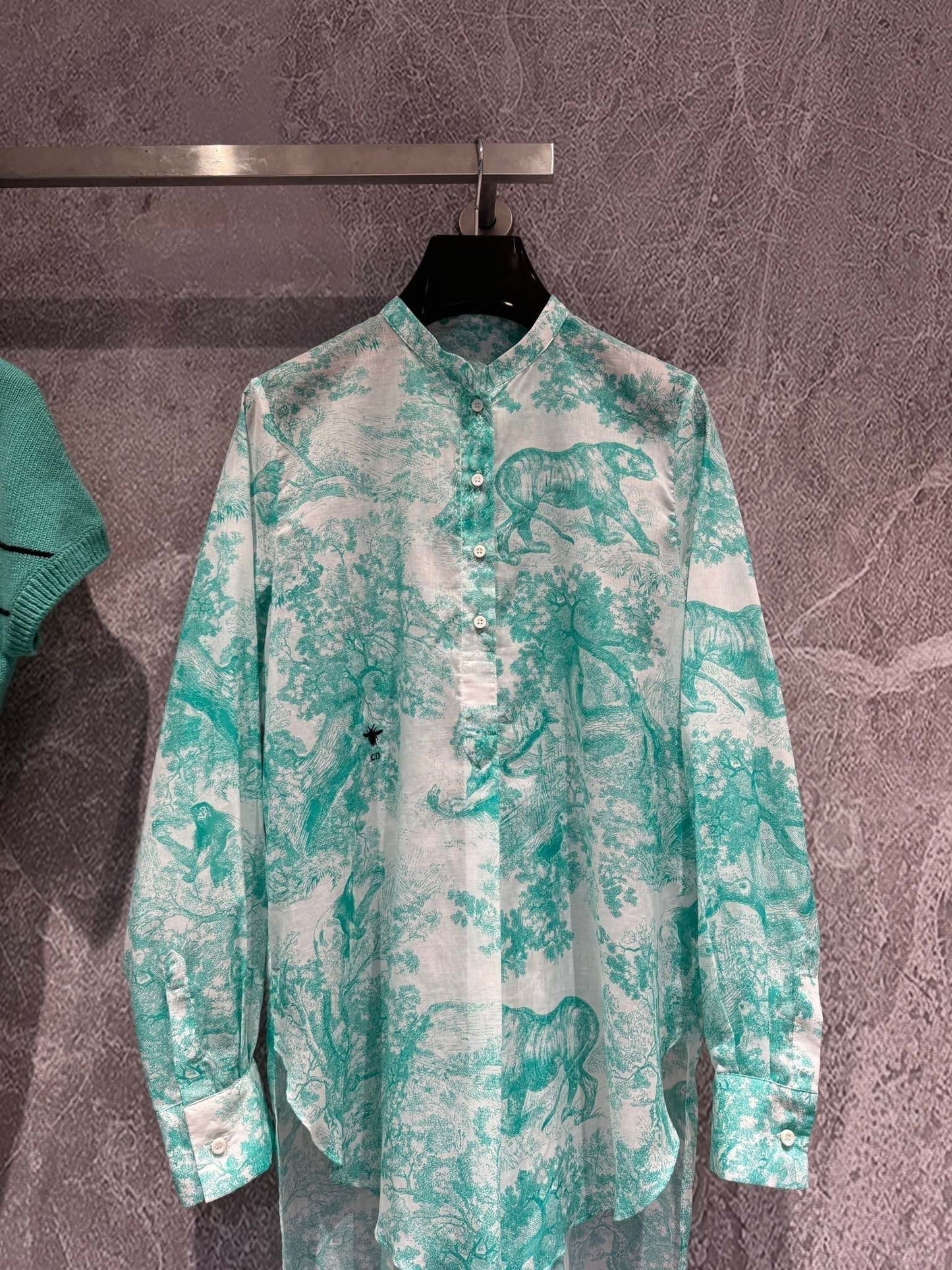 Mint Animal Print Shirt