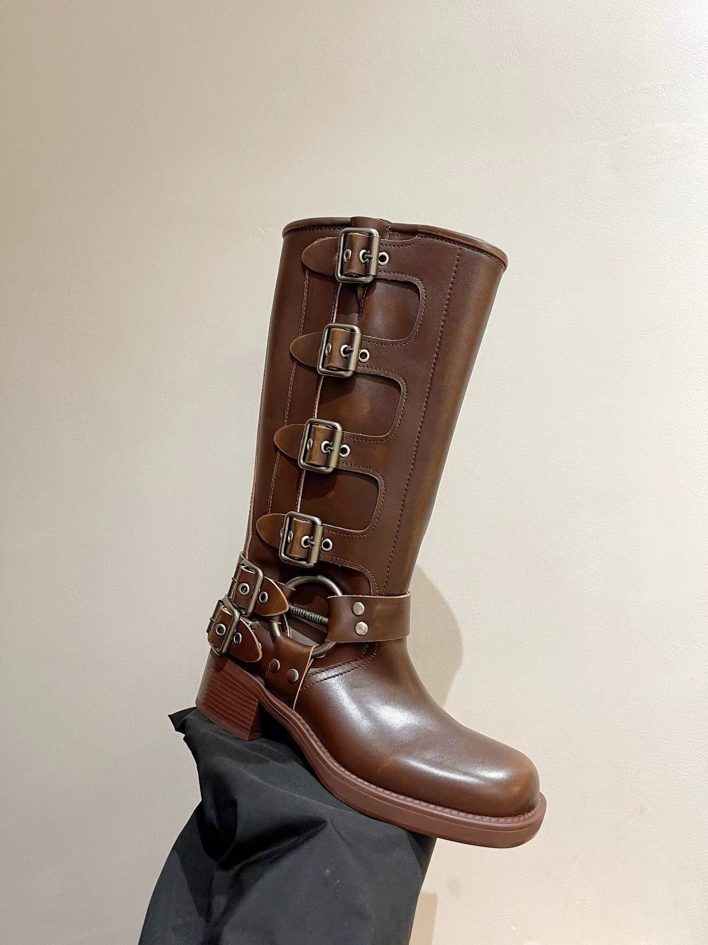 M popular high boots, classic motorcycle shape