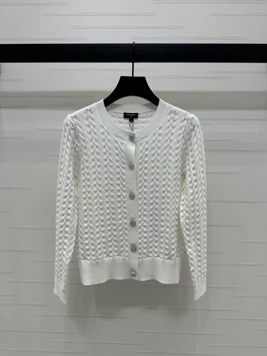 3D Cable Long Sleeve Cardigan