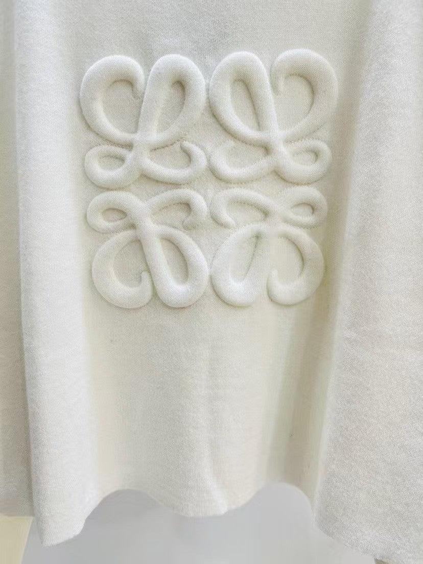 new three-dimensional letter knitted long sleeve