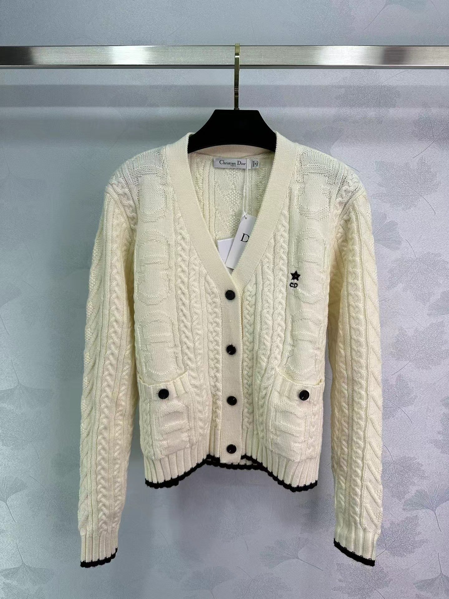 New Logo Chunky Knit Cardigan