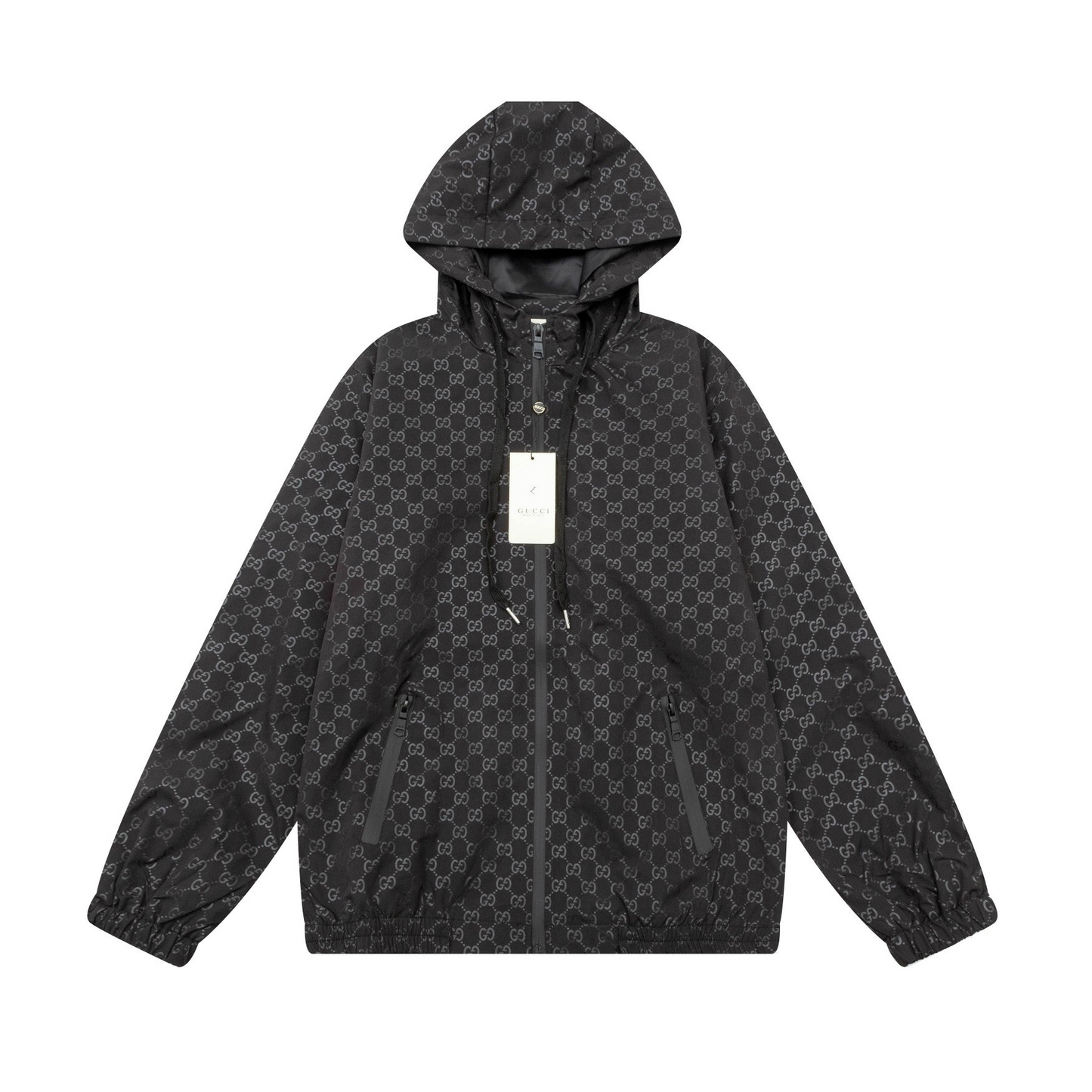 G's classic black zip-up hoodie jacket