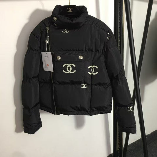 New Logo Plush Down Jacket