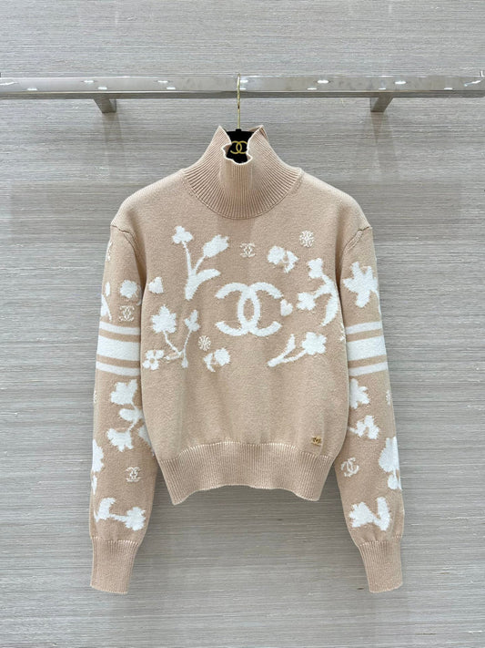 Ski high neck knitted jumper