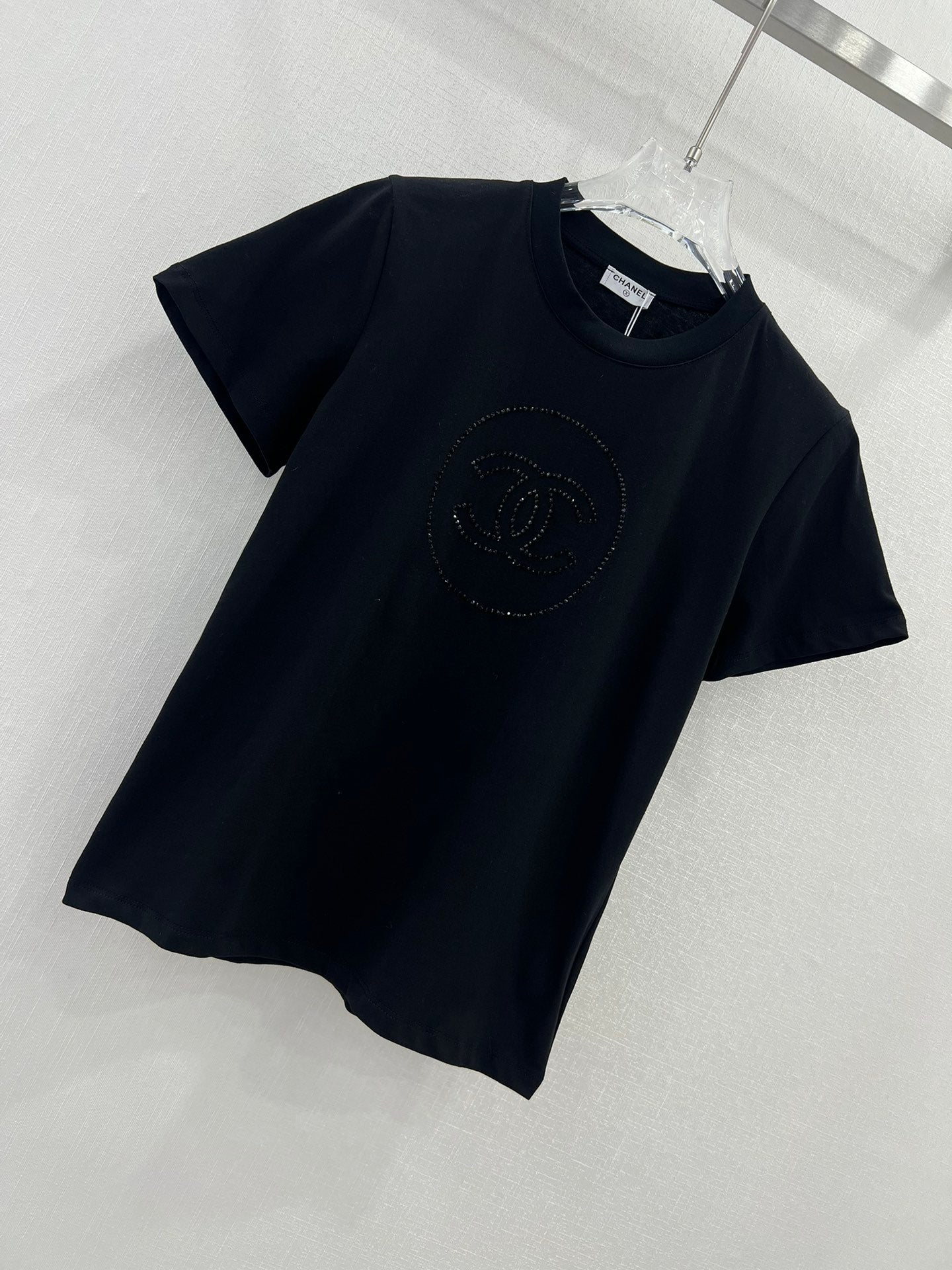 Night Starry Sky Rhinestone Short Sleeve T-Shirt