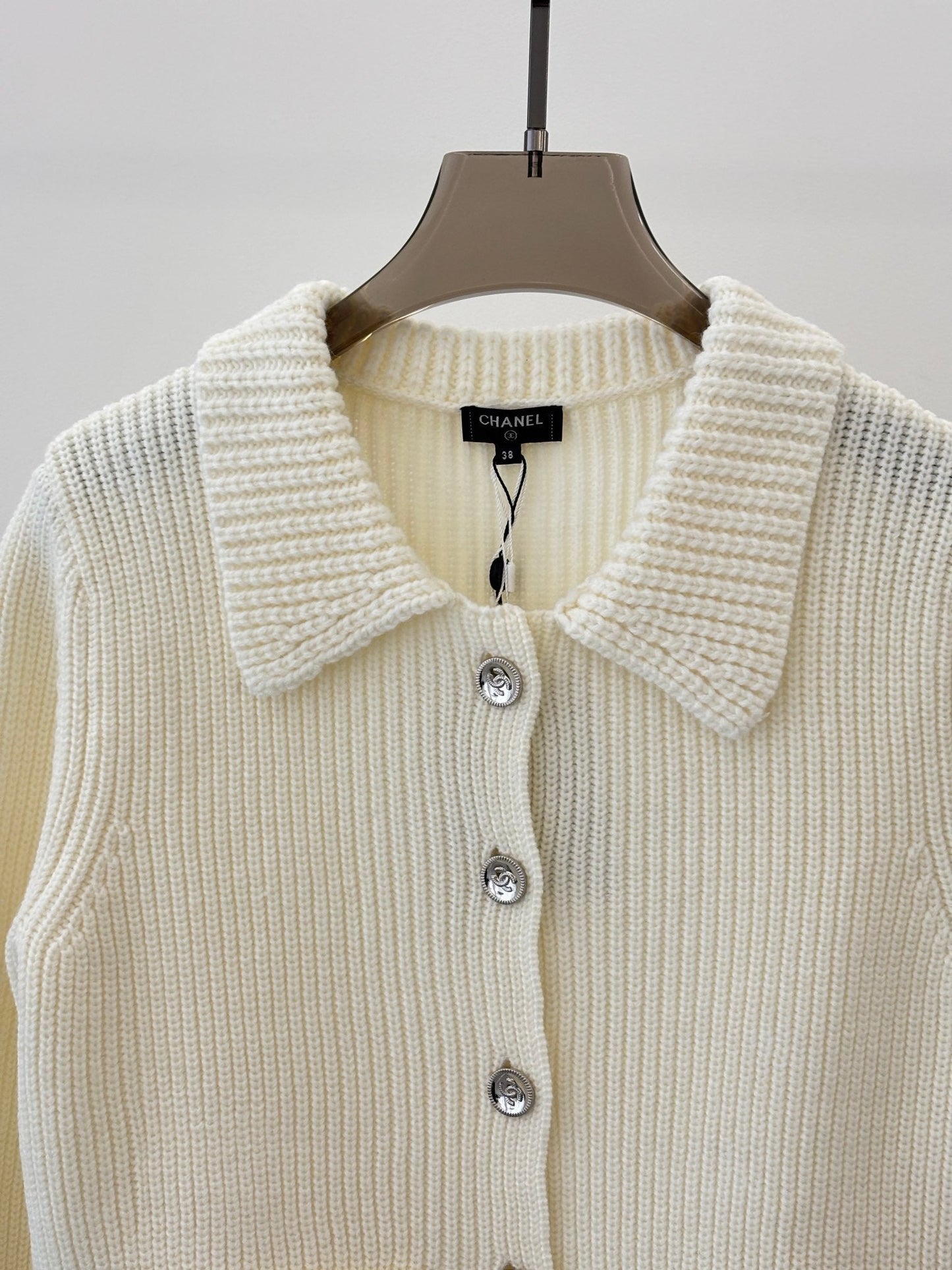 Lapel Pocket Knitted Jacket Sweater