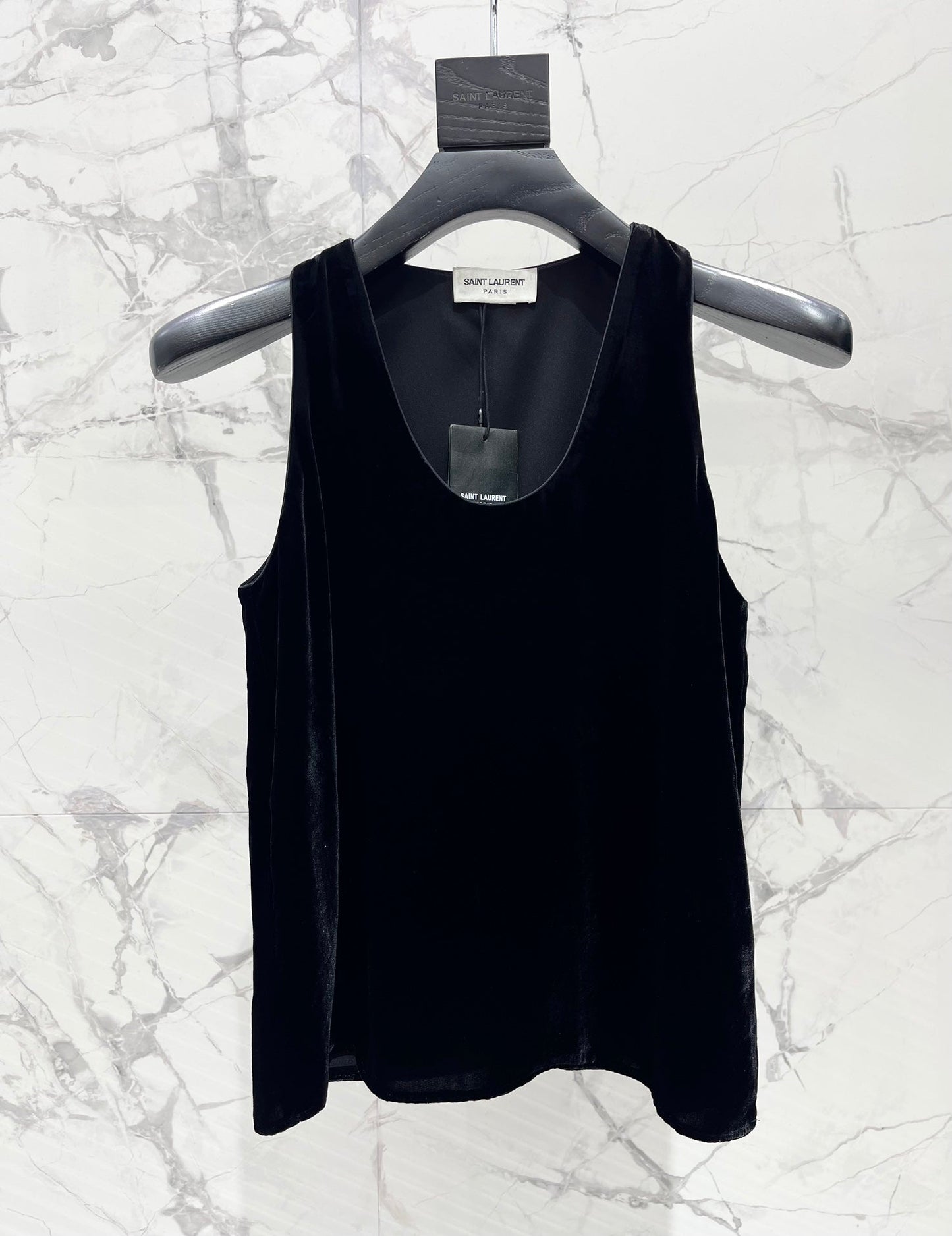 Silk velvet vest