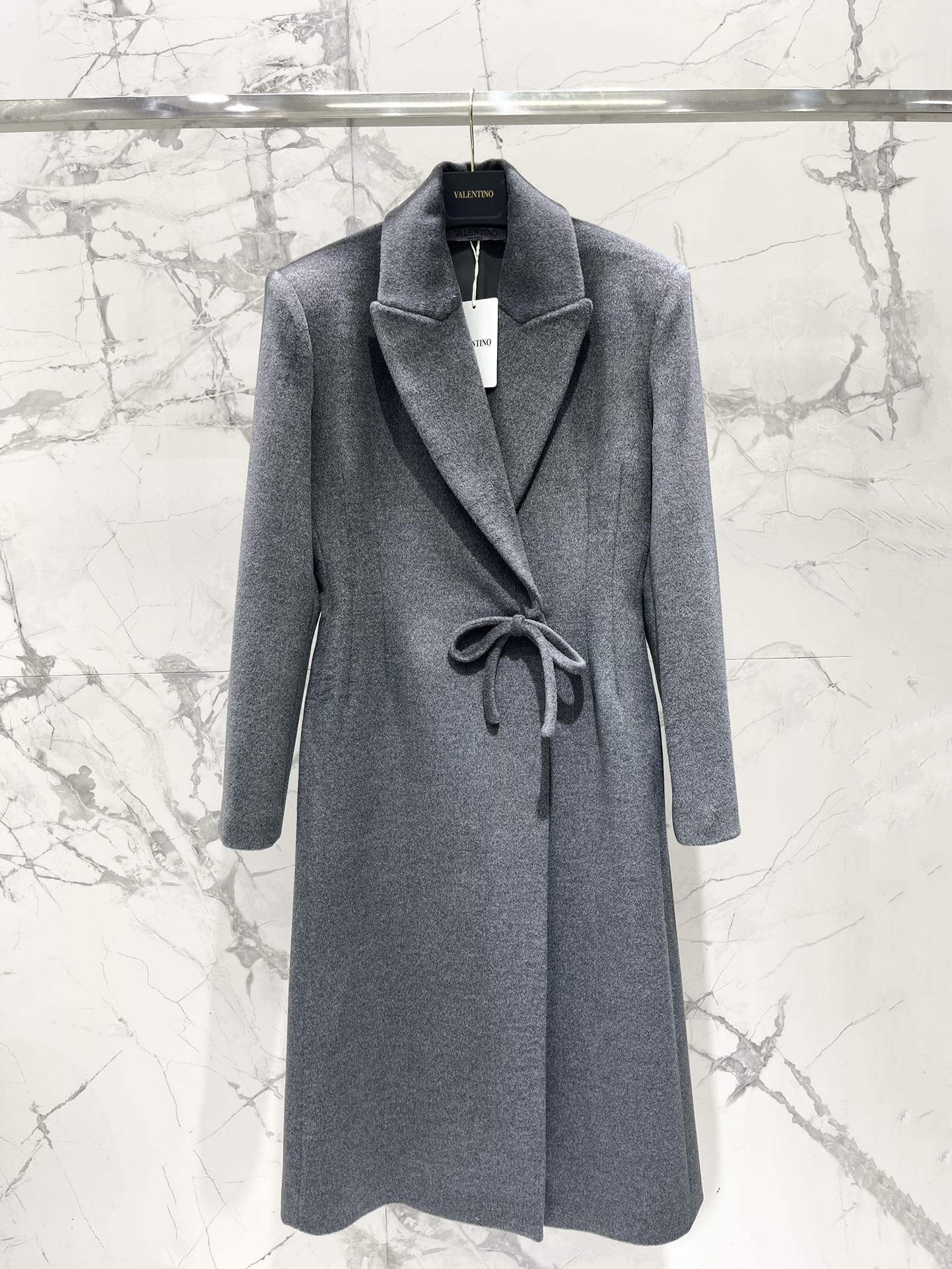 Grey wool coat