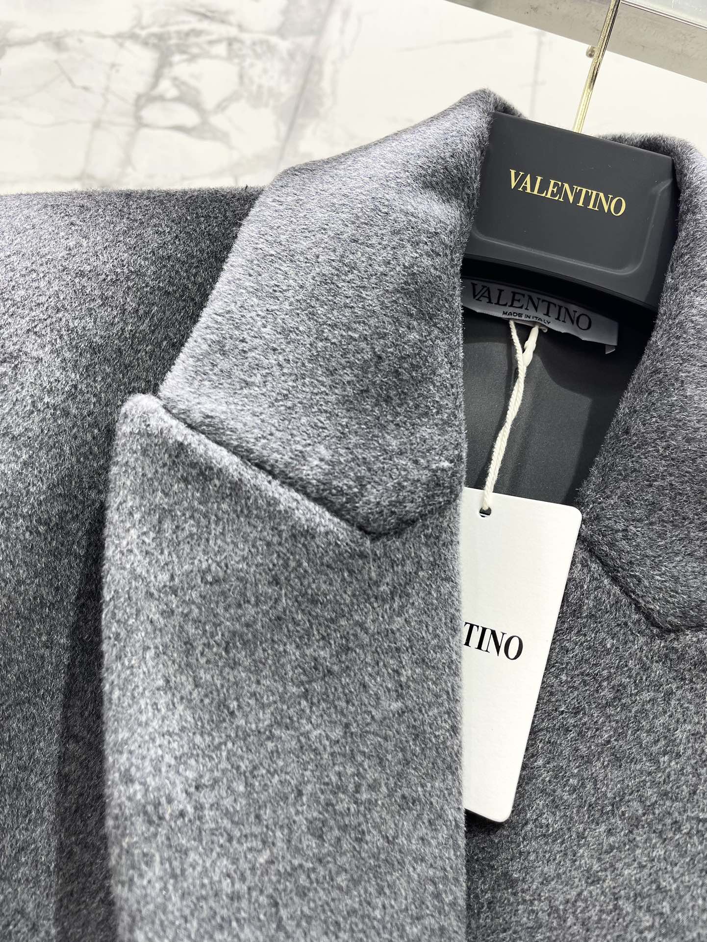 Grey wool coat