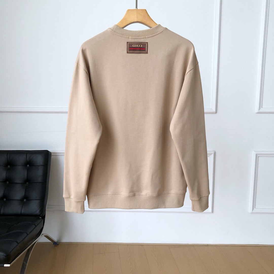 embroidered pullover sweatshirt