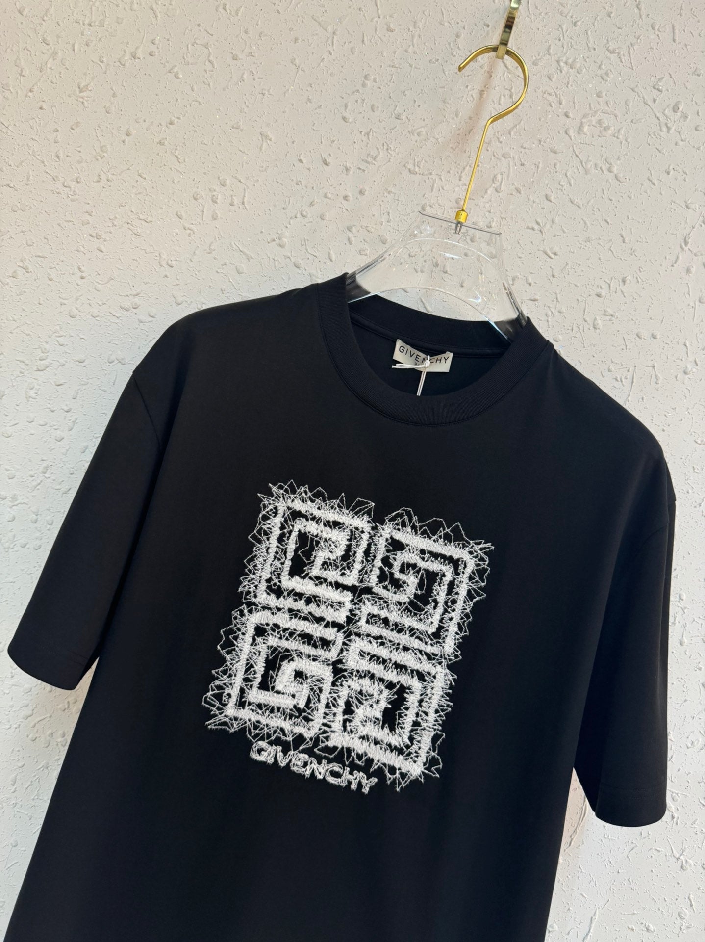 Embroidered crew neck T-shirt