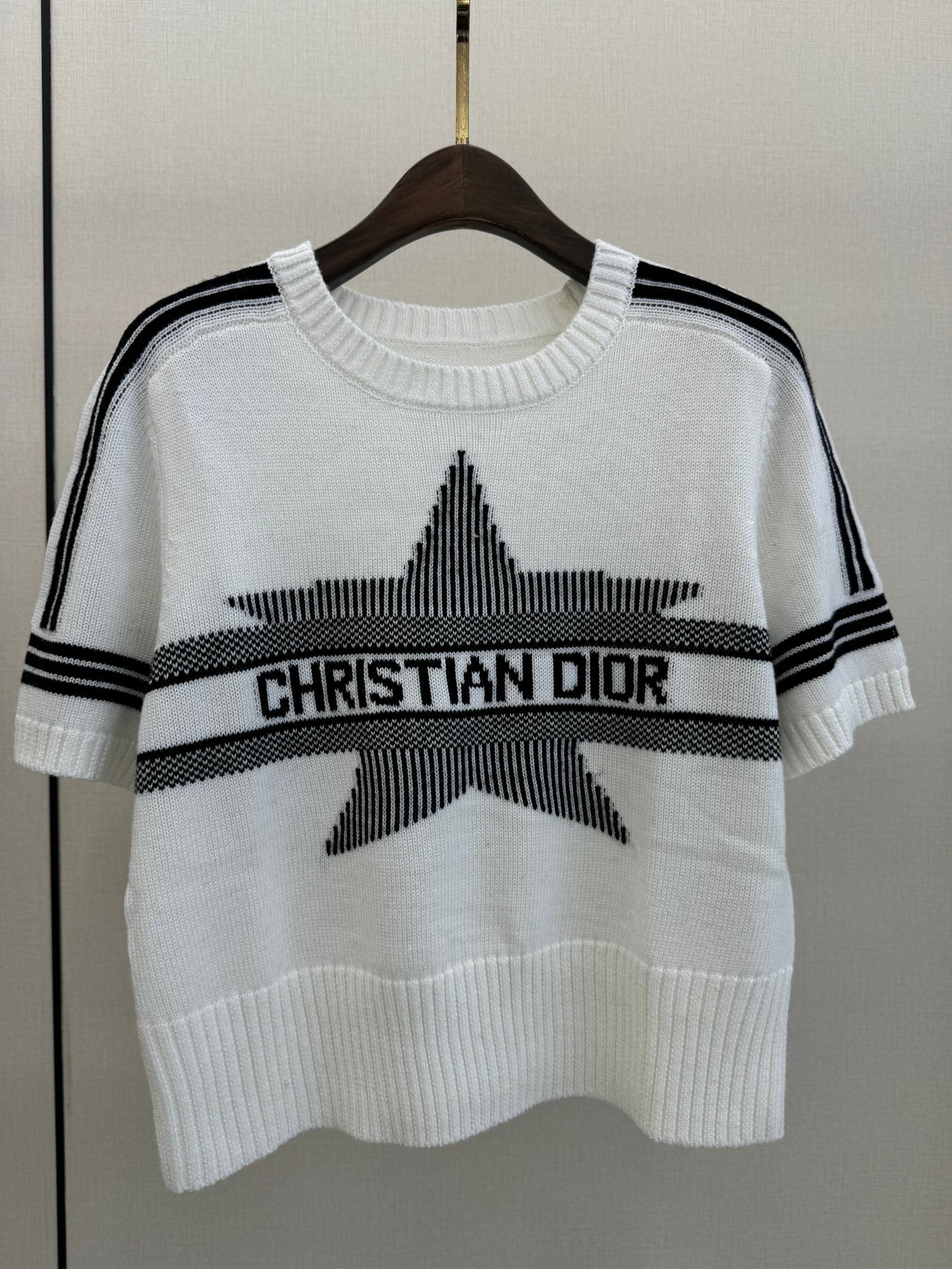 crew neck knitted T-shirt