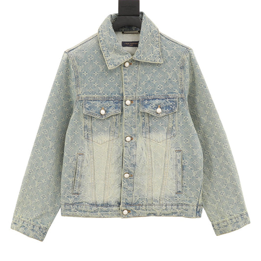 Printed denim jacket