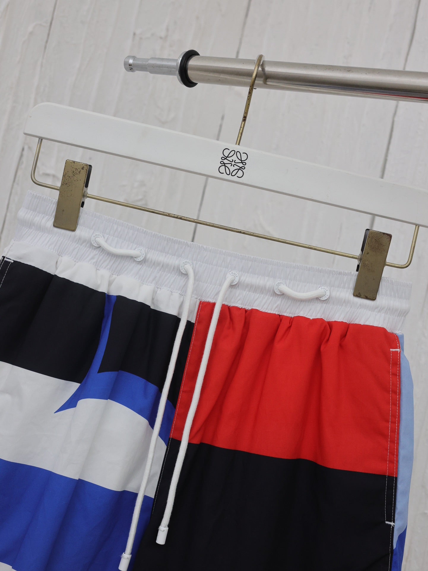 America's Cup print drawstring beach shorts