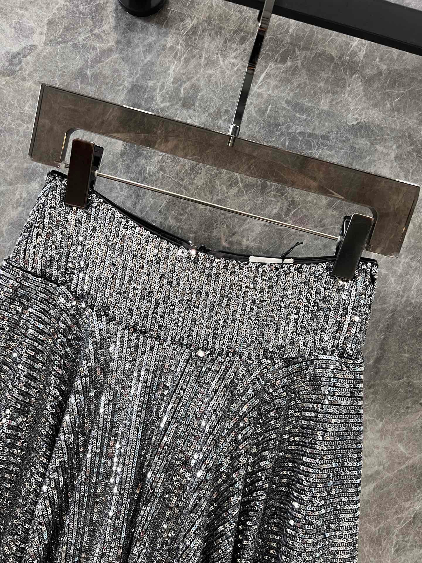 New Early Spring High-end Sequined Skirt