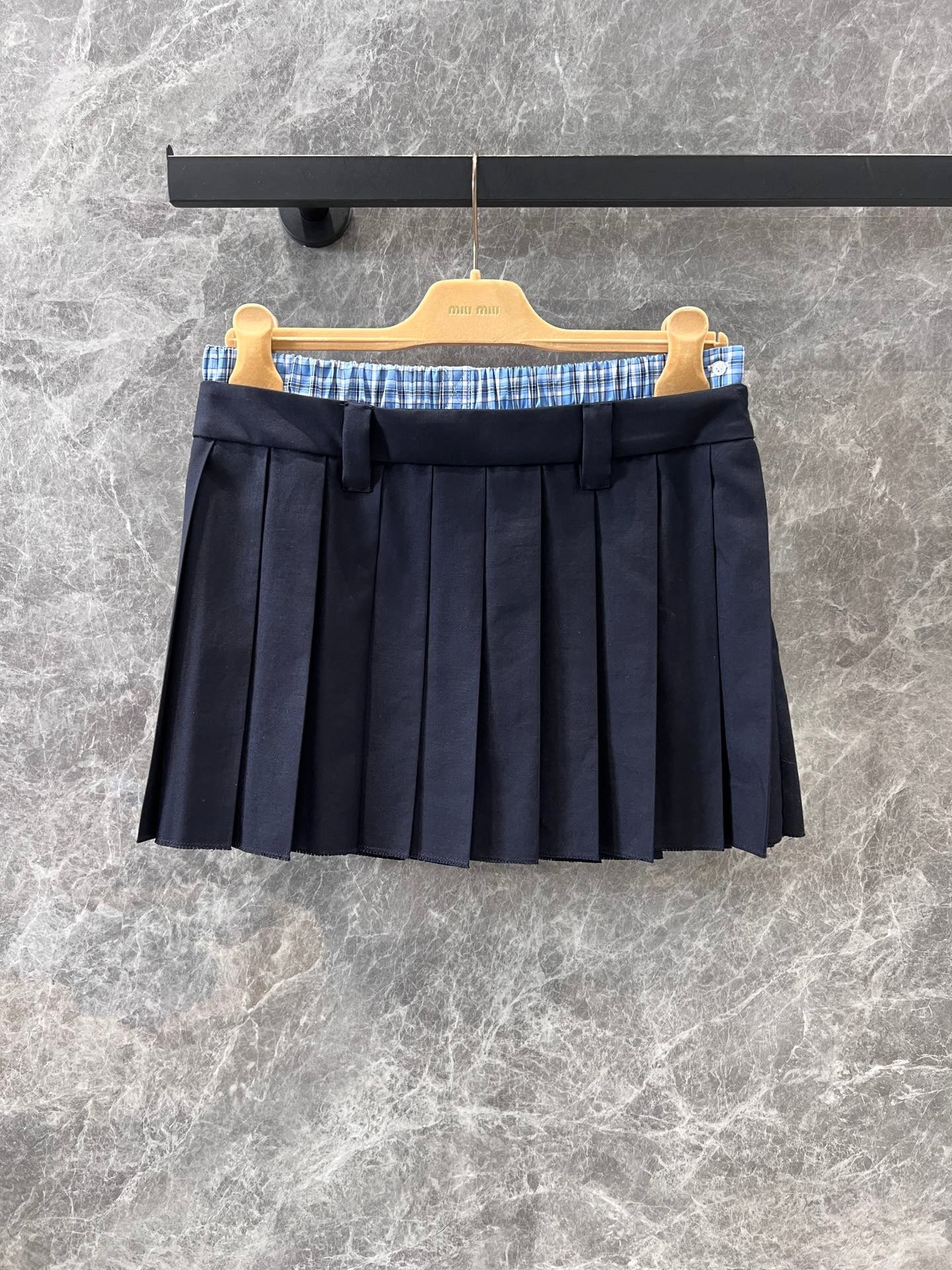 New Spring and Summer Plaid Pleated Skirt