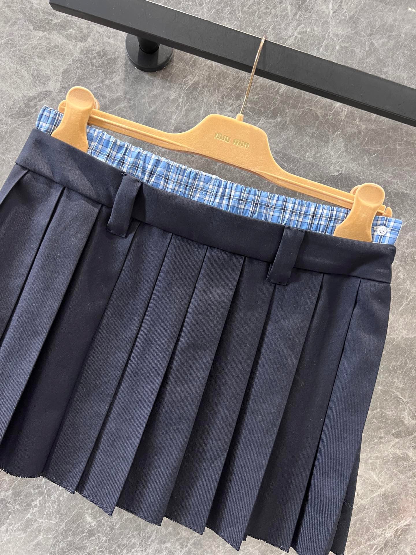 New Spring and Summer Plaid Pleated Skirt