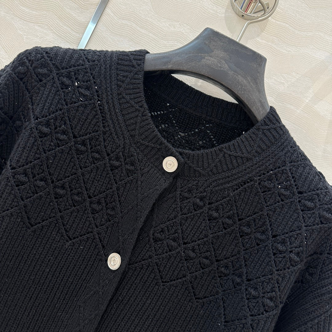 Classic Crew Neck Cardigan Jacket