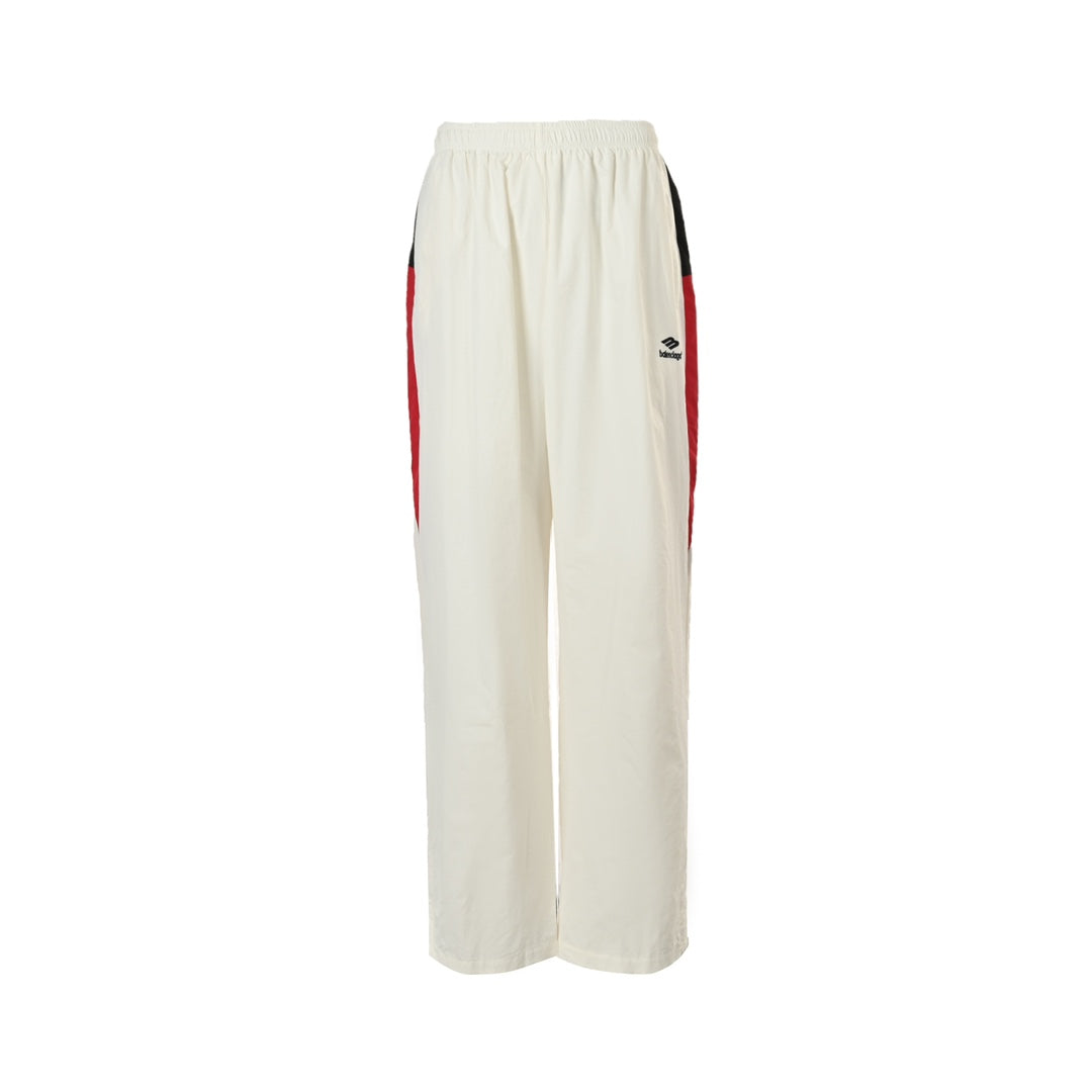 White and red stitching suit trousers