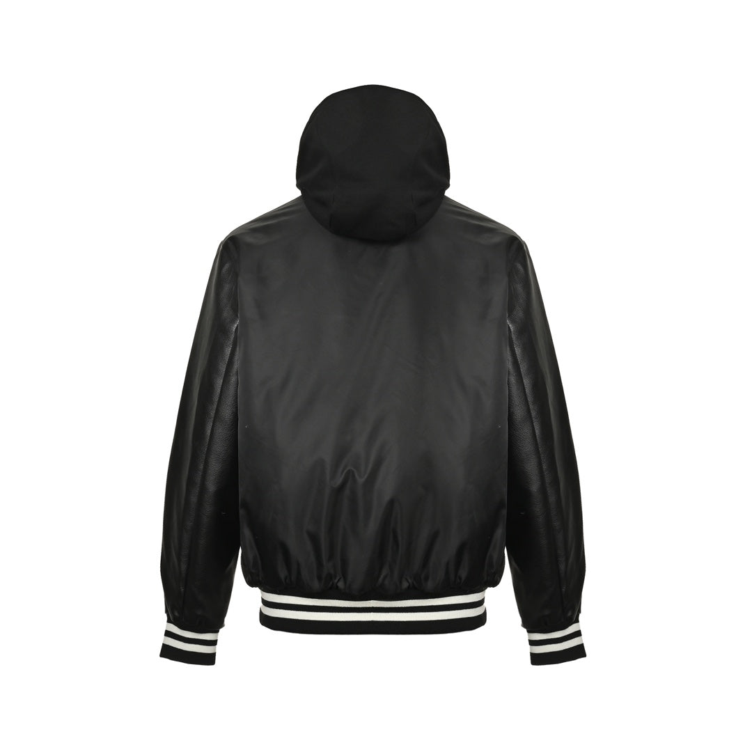 Nylon bomber jacket