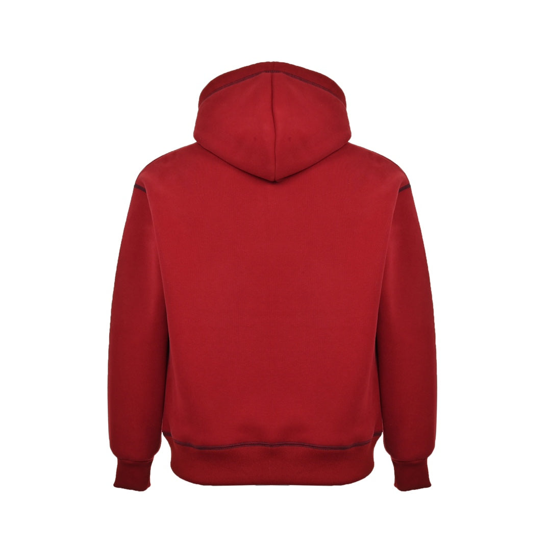 Embroidered small logo stitching hoodie