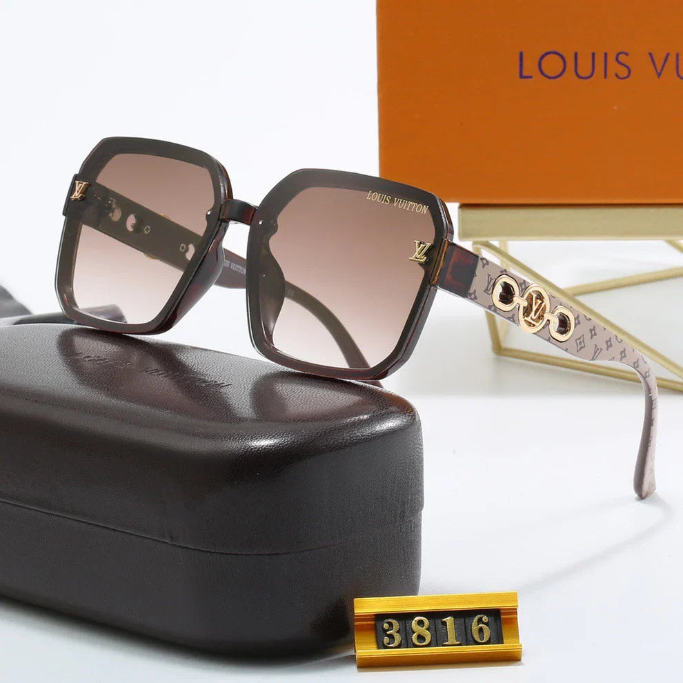 Large Frame Retro Sunglasses 3816