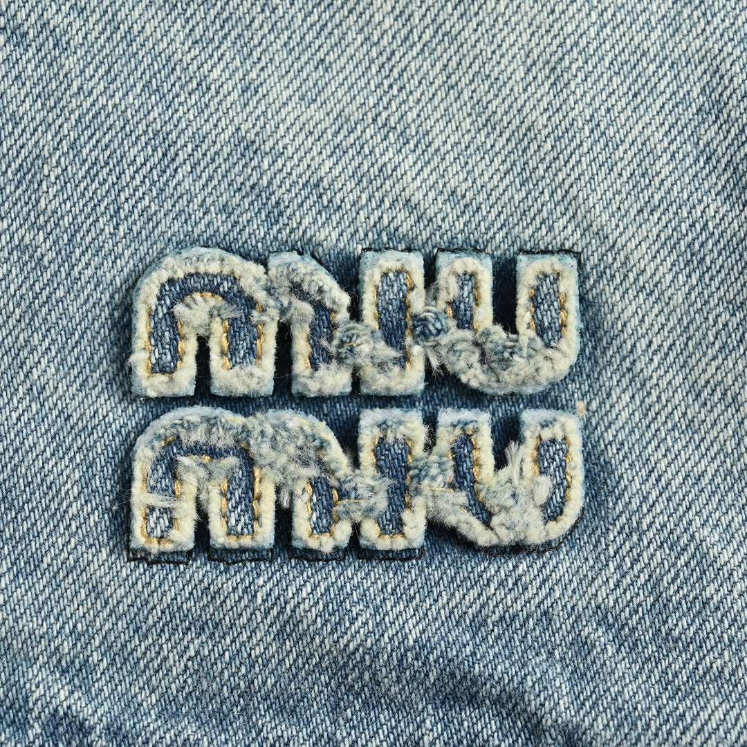 appliqué denim jacket