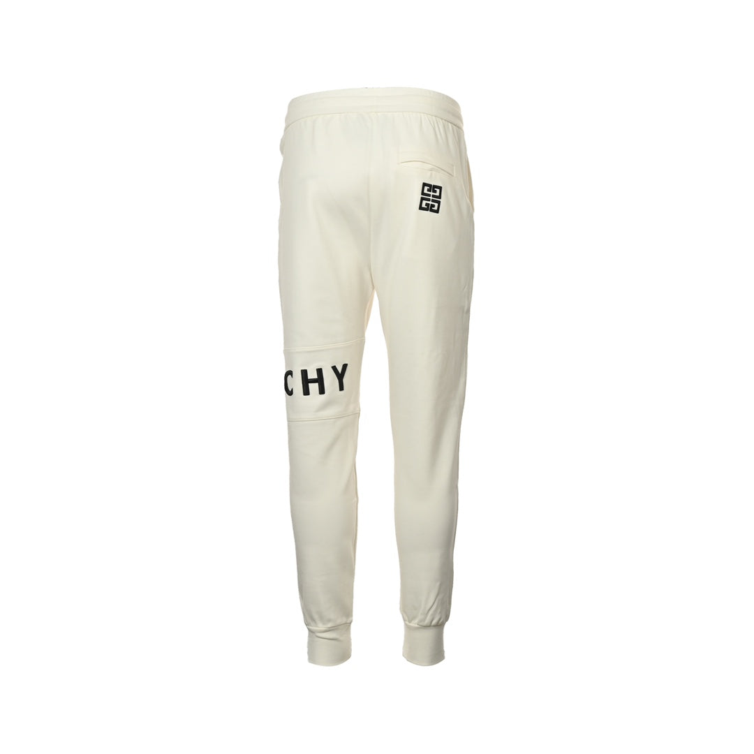 Embroidered logo trousers