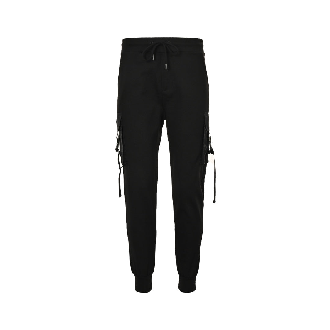 Side pocket buckle cargo trousers