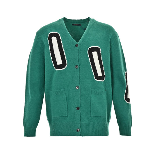 Green Cardigan Sweater