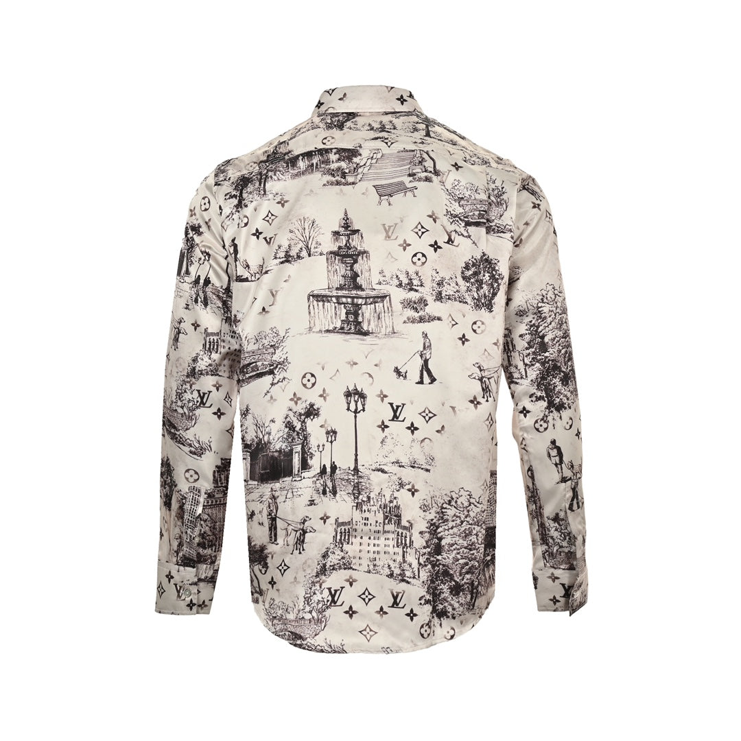 urban mulberry silk long sleeve shirt