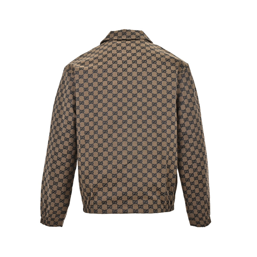 all over logo jacquard jacket