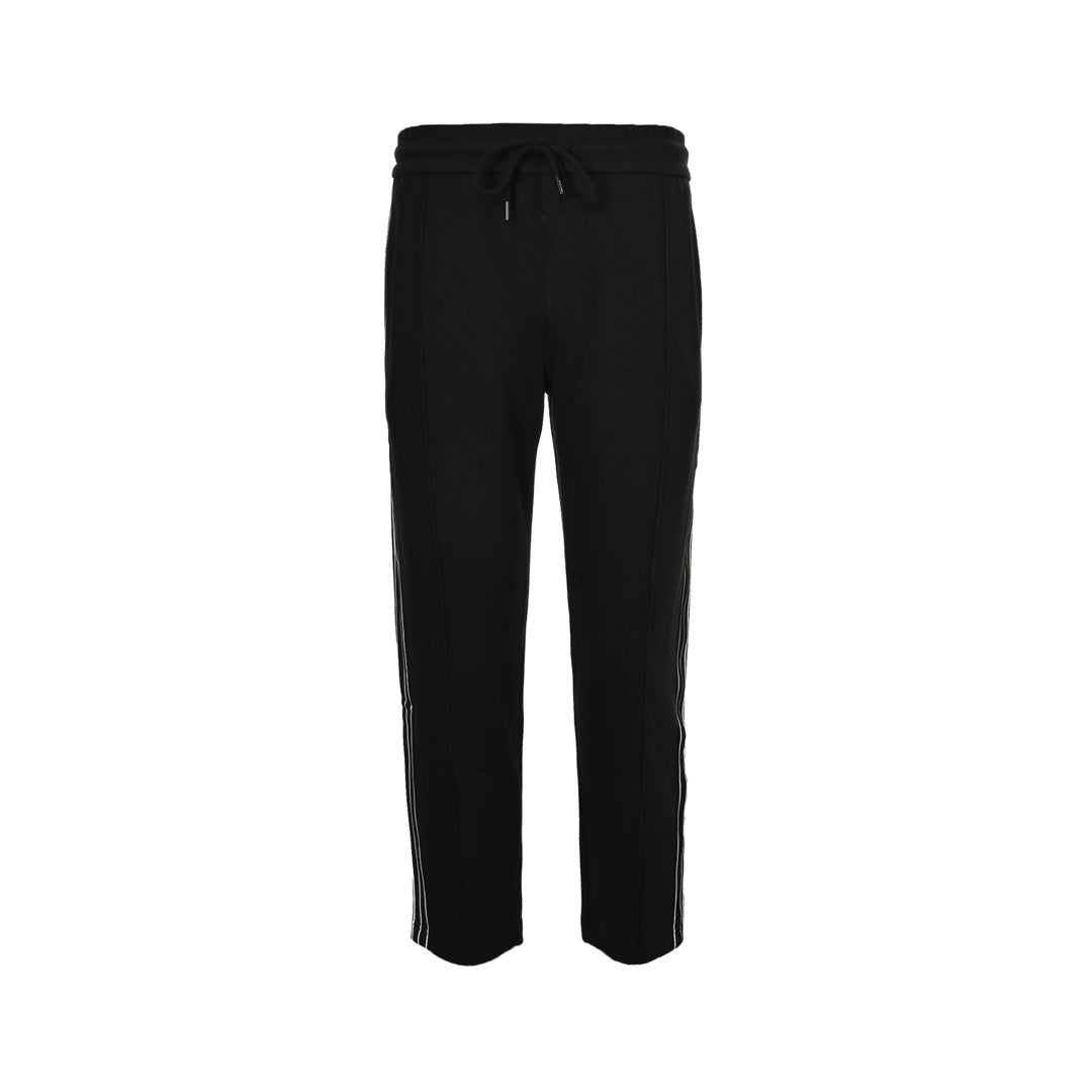 Triangle logo side webbing suit trousers