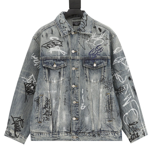 Balen men women denim jacket