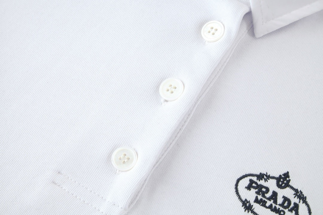 pra embroidered polo shirt