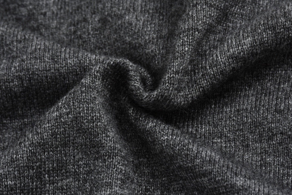 Lapel cashmere sweater