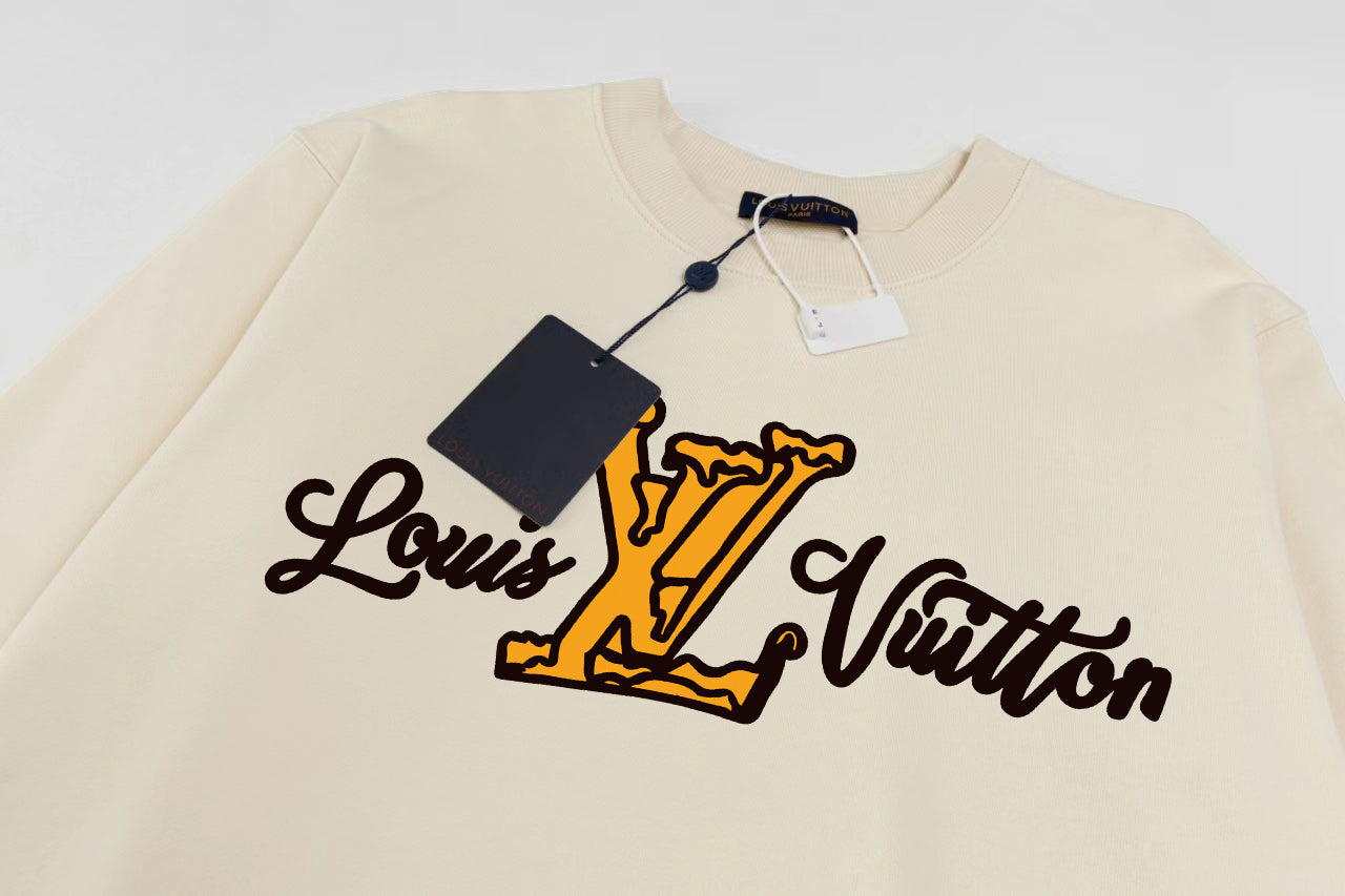 Sweatshirt with a personalized logo print