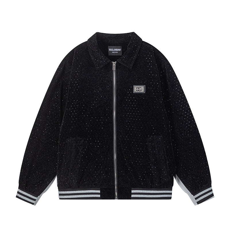 Star-studded fleece jacket