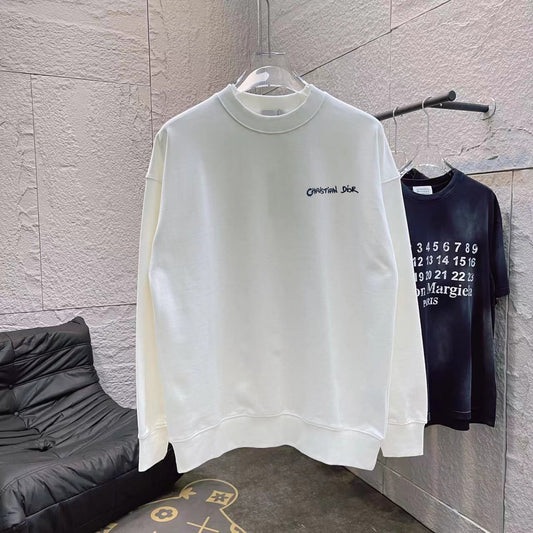 D's embroidered sweatshirt with letter logo on the chest