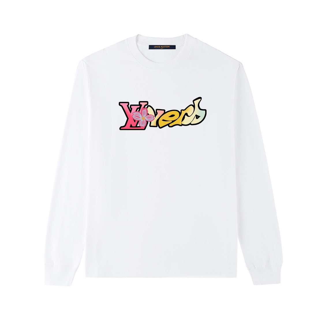 L's art design color letter logo sweatshirt