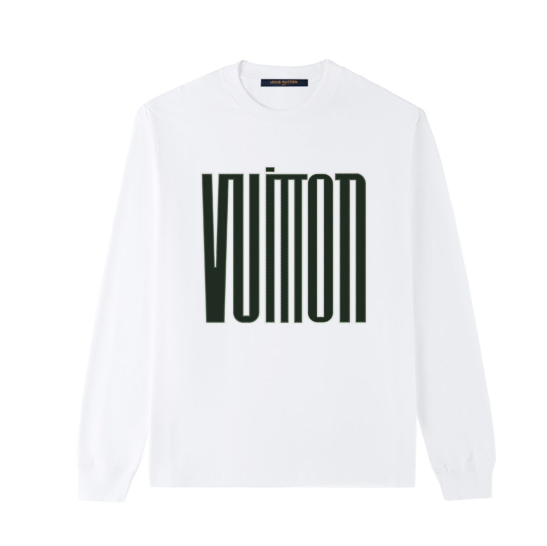 L's slim design art word logo printed sweatshirt