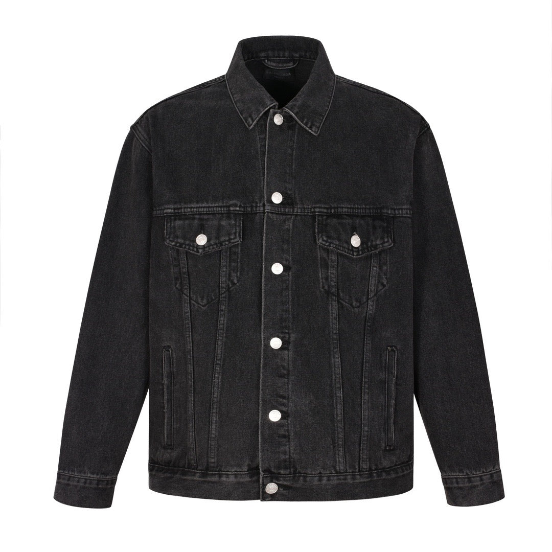 Luminous inkjet double B denim jacket