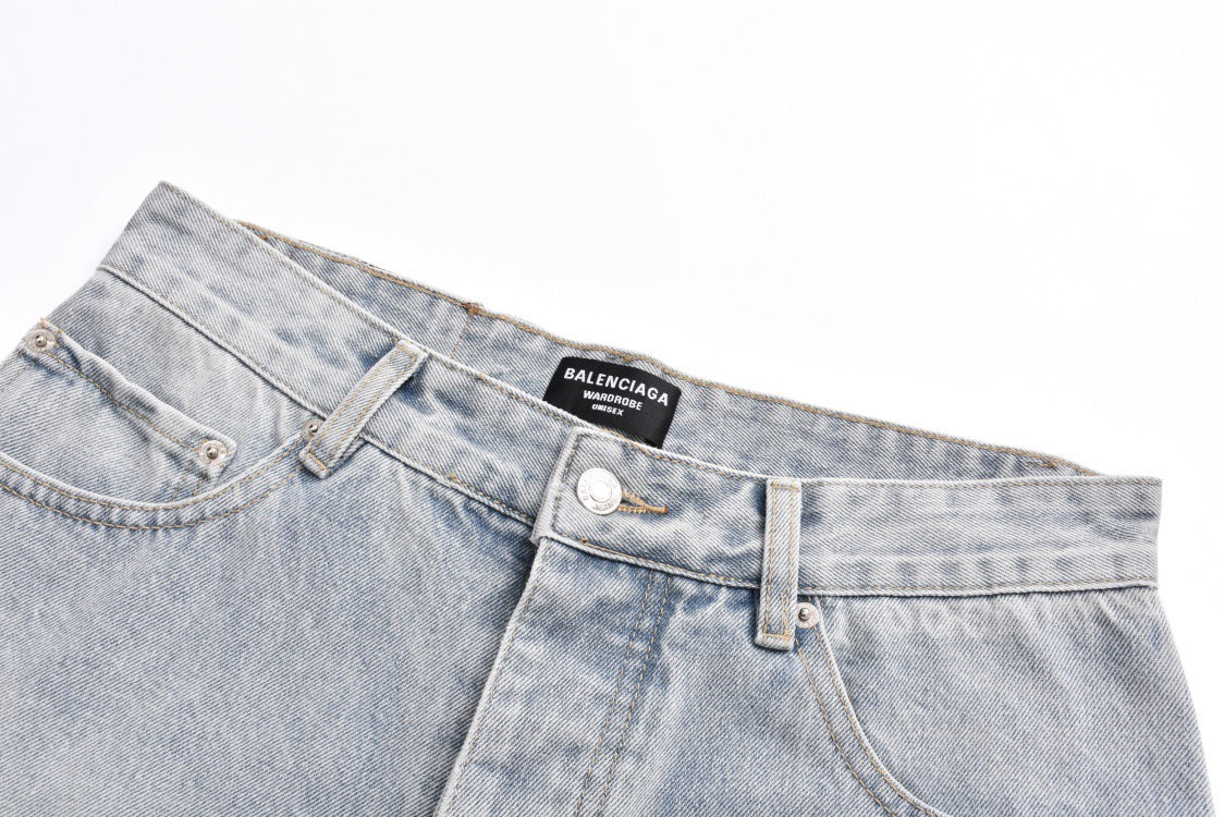 Pure cotton twill denim jeans