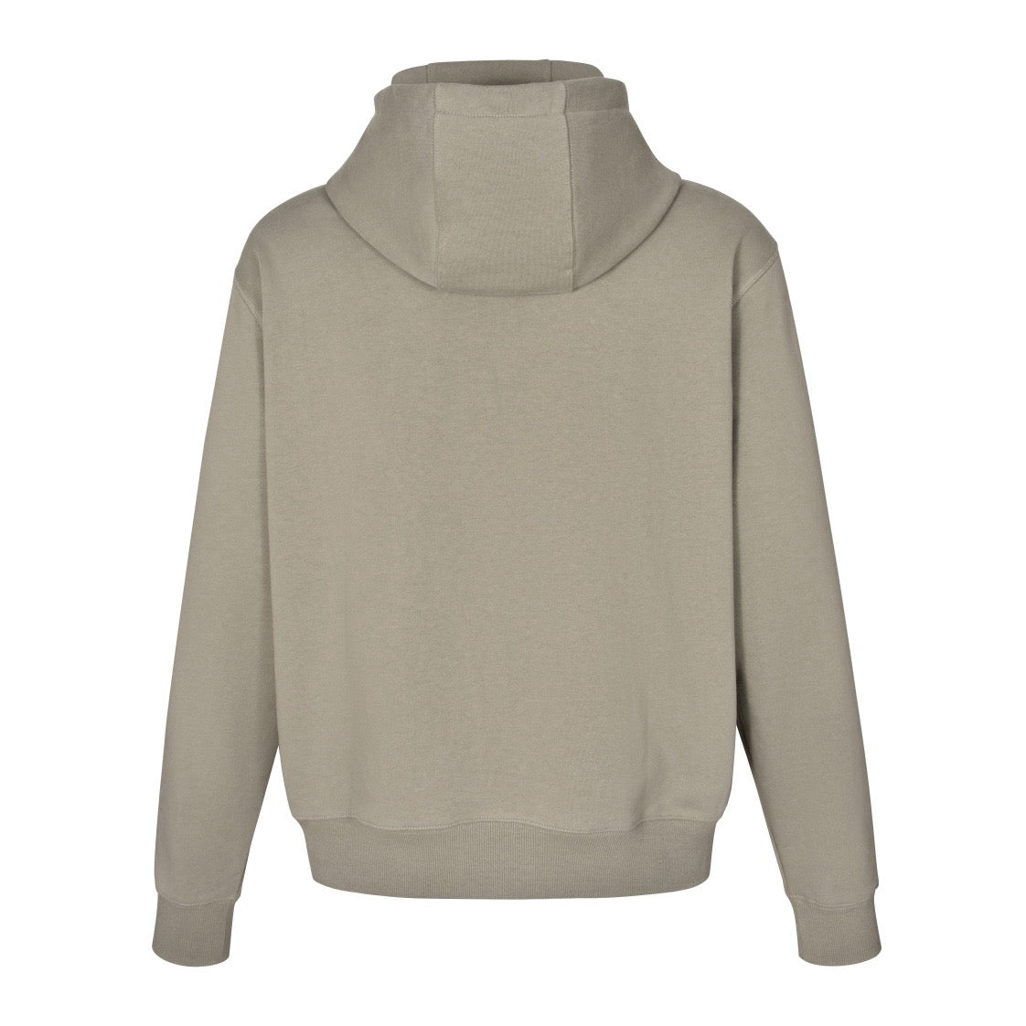 Patch embroidered washed hooded sweatshirt