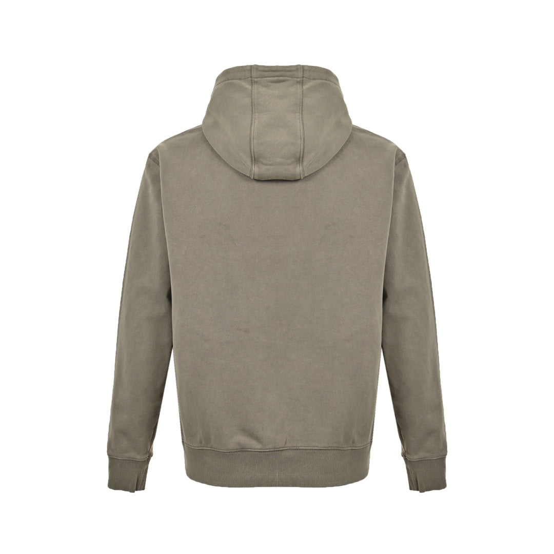 Embroidered washed hoodie