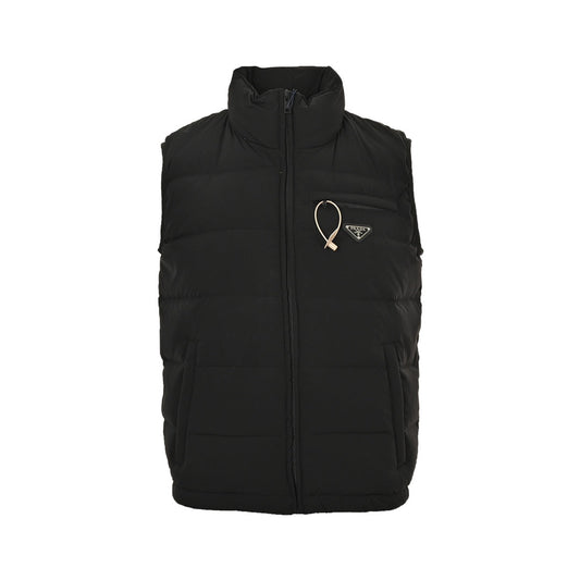 Classic triangle logo casual down vest